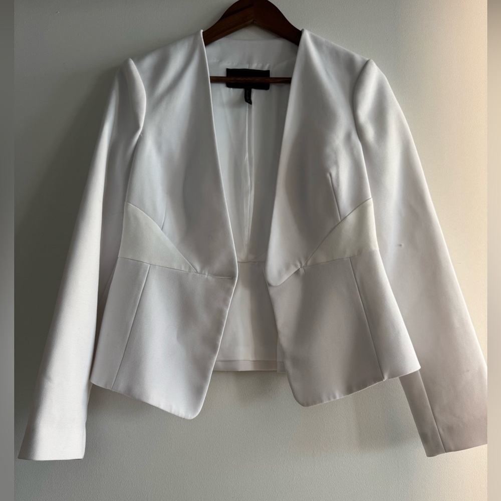BCBGMaxAzria Women's White Blazer